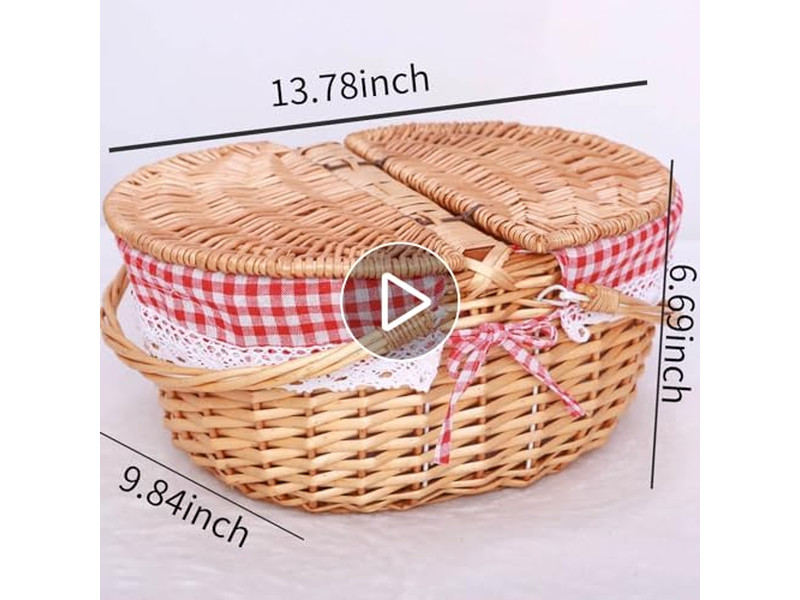 Bolsa Aislada Cesta de Picnic Conjunto para 2-4 Personas Enfriador Plegable Personalizado