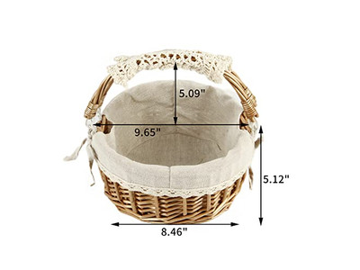 Cesta de Picnic con Mesa Portátil Estante de Almacenamiento de Cuero para Pan Sin MOQ La Mejor