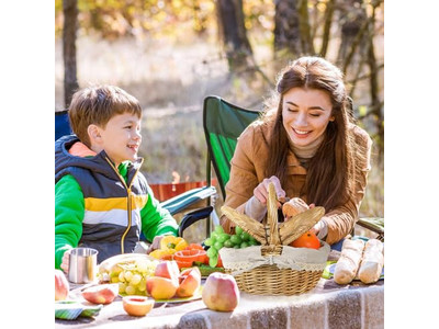 Conjunto de Picnic para Dos Personas Cesta de Mesa Personalizada para Aislamiento de Cerveza