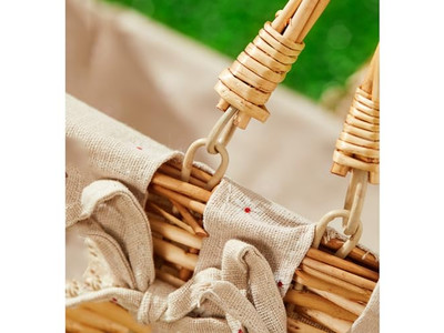 Cestas de Picnic Mini con Asas Cesta de Tela Plegable Plástica Mejor Valorada