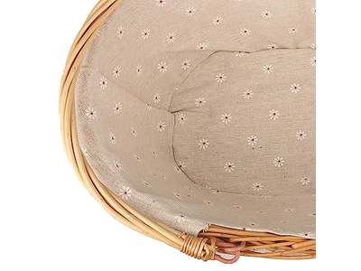 Cesta de Picnic con Asa Conjuntos Todo Blanco Juguete Cubierta Cestas Únicas