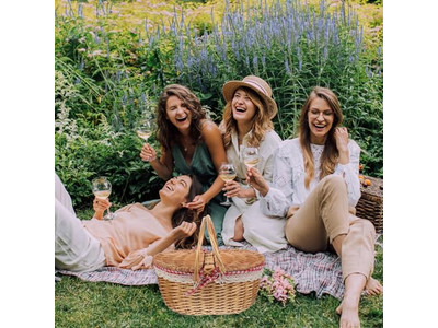 Cesta de Picnic de Jardín Tejida Cesta con Asa para 2 Comida Tapa de Madera